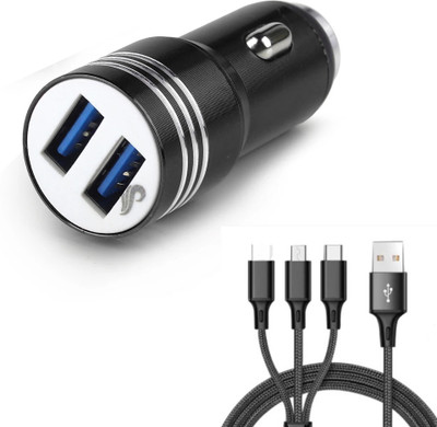 Chaebol 20 W Qualcomm 3.0 Turbo Car Charger(Black, With USB Cable)