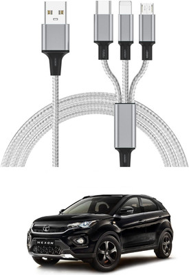 AuTO ADDiCT 17 W Turbo Car Charger(White, With USB Cable)