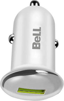 BELL 15 W Qualcomm 3.0 Turbo Car Charger(Silver, With USB Cable)