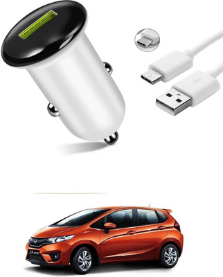 AuTO ADDiCT 25.5 W Turbo Car Charger(White, With USB Cable)