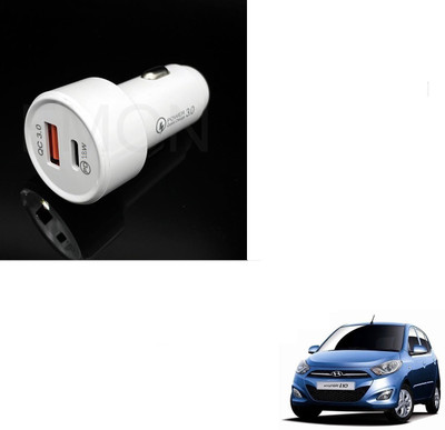 KOZDIKO 18 W Qualcomm 3.0 Turbo Car Charger(White, With USB Cable)