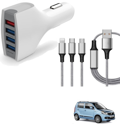 KOZDIKO 5.8 Amp Turbo Car Charger(White, With USB Cable)