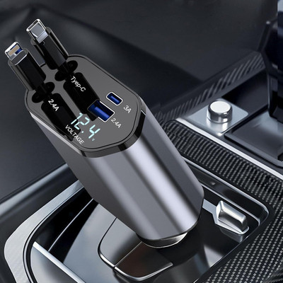 MARS 120 W Qualcomm 3.0 Turbo Car Charger(Black)