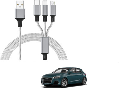 AuTO ADDiCT 17 W Turbo Car Charger(White, With USB Cable)