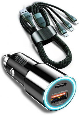 Fire Turtle 9 Amp Qualcomm 3.0 Turbo Car Charger(Black, With USB Cable)