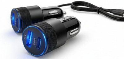 MUST MOB 37.5 W Qualcomm Certified Turbo Car Charger(Black)