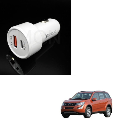 KOZDIKO 18 W Qualcomm 3.0 Turbo Car Charger(White, With USB Cable)