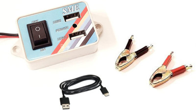 ERHIndia 10.5 W Turbo Car Charger(Light Blue, With USB Cable)