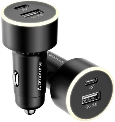 Ambrane 85 W Turbo Car Charger(Black)