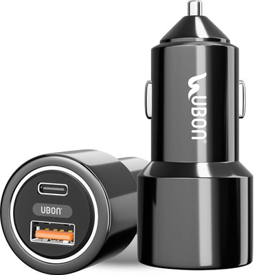 delphine 120 W Turbo Car Charger(Black, With USB Cable)