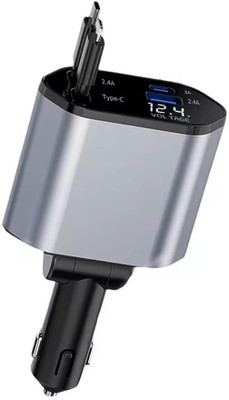 Melbon 3.1 Amp Qualcomm 3.0 Turbo Car Charger(Black, With USB Cable)