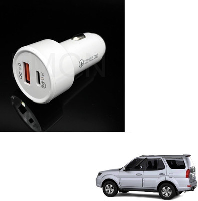 KOZDIKO 18 W Qualcomm 3.0 Turbo Car Charger(White, With USB Cable)