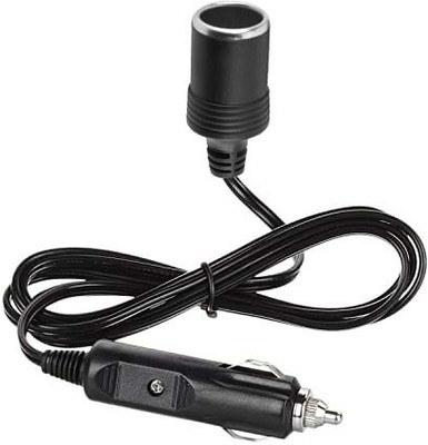 Techvik Plug 12v Car Cigarette Lighter Socket Extension 1.4 Meters Cable 2.0m Male to Female Car Cigarette Lighter(1)