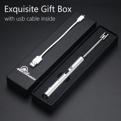 KEYMAX Socket USB Rechargeable Windproof Electric Gas Arc Lighter Candle Lighters Car Cigarette Lighter(1)