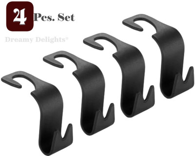 Dreamy Delights Car Backrest Hanger (4 Pcs Set) Car Coat Hanger