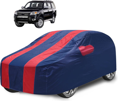 Caronix Car Cover For Ford Endeavour (With Mirror Pockets)(Red)