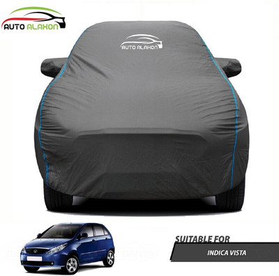 AUTO ALAXON Car Cover For Tata Indica Vista (With Mirror Pockets)(Black)