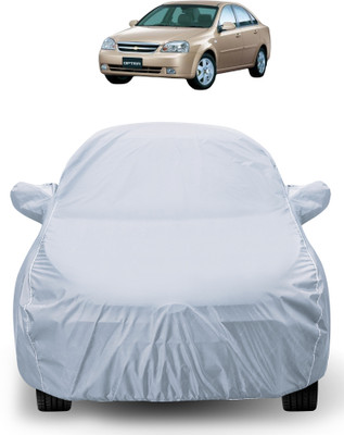 Auto Hub Car Cover For Chevrolet Optra (With Mirror Pockets)(Silver)