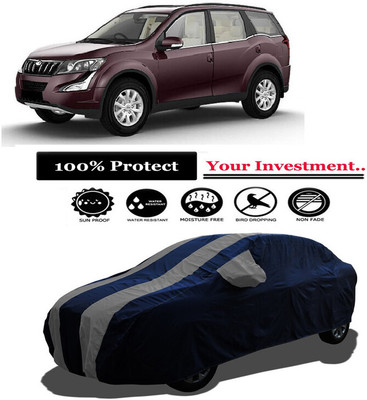 Amexride Car Cover For Mahindra XUV500 W10 1.99 mHawk (With Mirror Pockets)(Grey)
