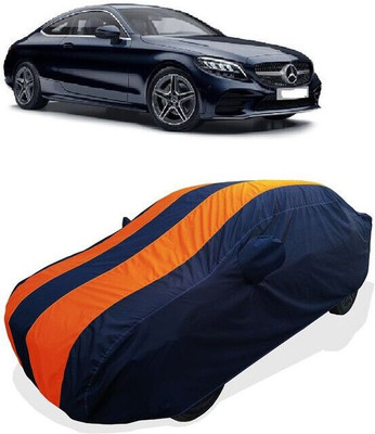 QLAX Car Cover For Maruti C220 (With Mirror Pockets)(Orange)