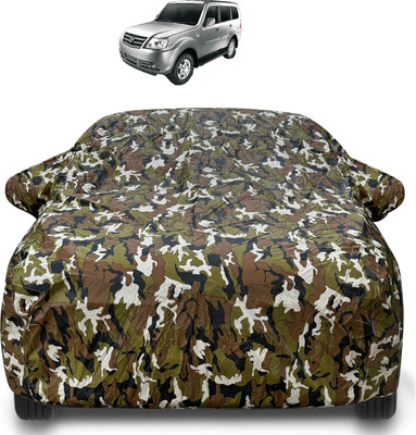 Caronix Car Cover For Tata Sumo Grande (With Mirror Pockets)(Brown)