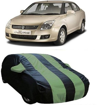 XGuard Car Cover For Maruti Suzuki Swift Dzire (With Mirror Pockets)(Green, Black)