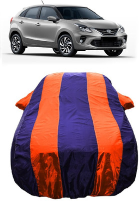 Wegather Car Cover For Toyota Glanza V CVT (With Mirror Pockets)(Orange)