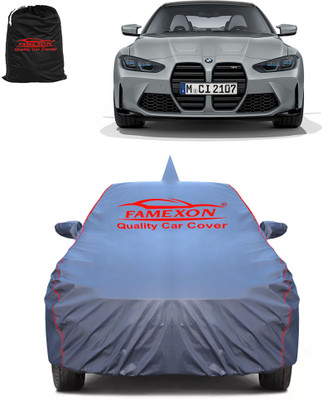 FAMEXON Car Cover For BMW M4 (With Mirror Pockets)(Grey)