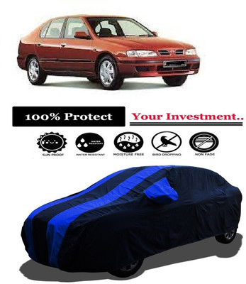 Amexride Car Cover For Nissan Primera 1.6 SX (With Mirror Pockets)(Multicolor)