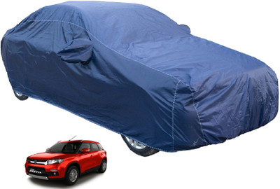 Auto Hub Car Cover For Maruti Suzuki Vitara Brezza (Without Mirror Pockets)(Blue)