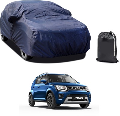 PAGORA Car Cover For Maruti Suzuki Ignis (With Mirror Pockets)(Blue)