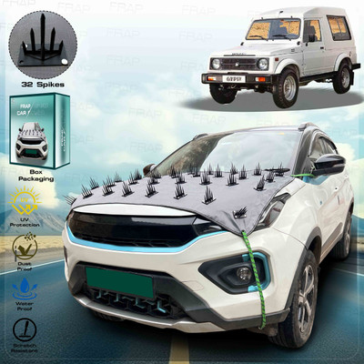 Frap Car Cover For Maruti Suzuki Gypsy, Gypsy 1000 (With Mirror Pockets)(Grey)
