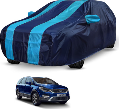 Auto Hub Car Cover For Tata Hexa (Without Mirror Pockets)(Black, Blue)