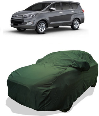 Coxtor Car Cover For Toyota Innova Crysta 2.4 G MT (With Mirror Pockets)(Green)