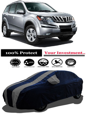 Amexride Car Cover For Mahindra XUV500 AT W8 FWD (With Mirror Pockets)(Grey)