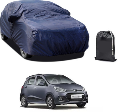 PAGORA Car Cover For Hyundai Grand i10 (With Mirror Pockets)(Blue)