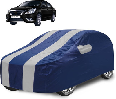 Caronix Car Cover For Nissan Sunny (With Mirror Pockets)(Silver)