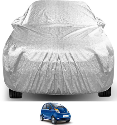Auto Hub Car Cover For Tata Nano (With Mirror Pockets)(Silver)