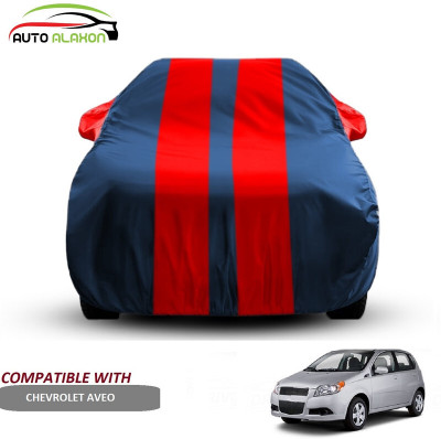 AUTO ALAXON Car Cover For Chevrolet Aveo (With Mirror Pockets)(Blue, Red)
