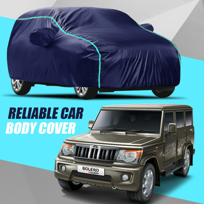 R Rayvin Star Car Cover For Mahindra Bolero (With Mirror Pockets)(Multicolor)