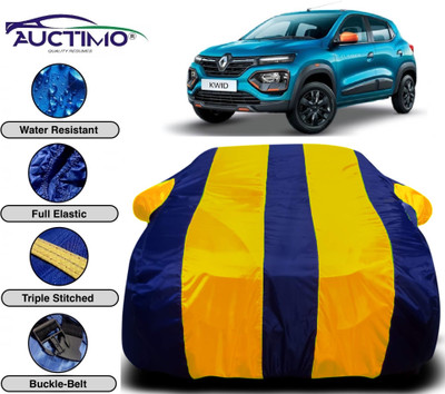 AUCTIMO Car Cover For Renault Kwid (With Mirror Pockets)(Multicolor)