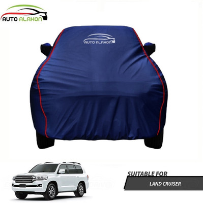 AUTO ALAXON Car Cover For Toyota Land Cruiser (With Mirror Pockets)(Blue)