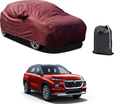PAGORA Car Cover For Maruti Suzuki Grand Vitara (With Mirror Pockets)(Maroon)