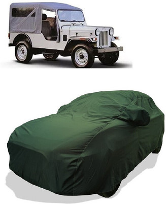 Coxtor Car Cover For Mahindra Commander 650 Di (With Mirror Pockets)(Gold)
