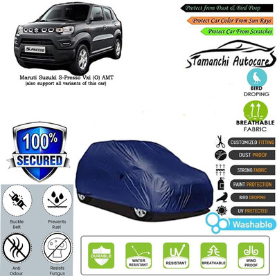 Tamanchi Autocare Car Cover For Maruti Suzuki S-Presso Vxi (O) AMT(Blue)