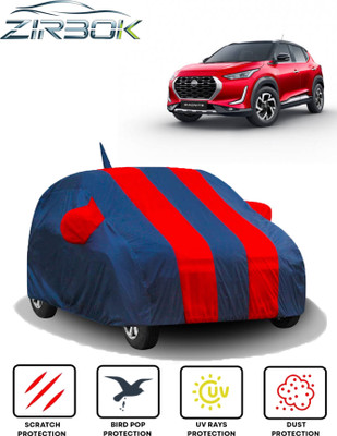ZIRBOK Car Cover For Nissan Magnite (With Mirror Pockets)(Red, Blue)