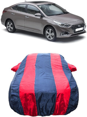 Wegather Car Cover For Hyundai Verna 1.6 CRDI SX Option (With Mirror Pockets)(Red)