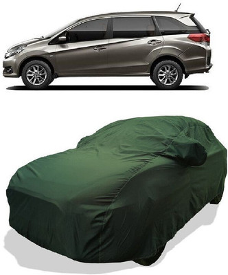 QLAX Car Cover For Hyundai Mobilio S i DTEC (With Mirror Pockets)(Green)