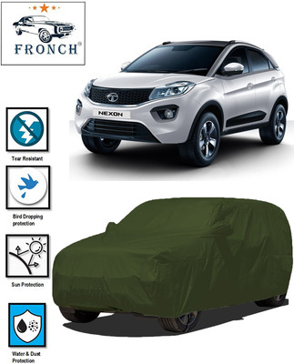 FRONCH Car Cover For Tata Nexon (With Mirror Pockets)(Green)