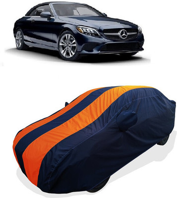 Coxtor Car Cover For Mercedes Benz C-Class C300 Cabriolet Petrol (With Mirror Pockets)(Orange)